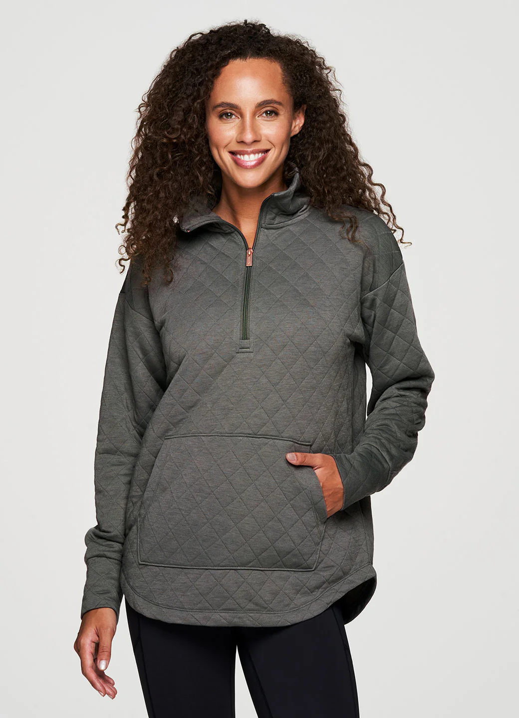 Birch Quilted 1/4 Zip Sweatshirt - Image 12