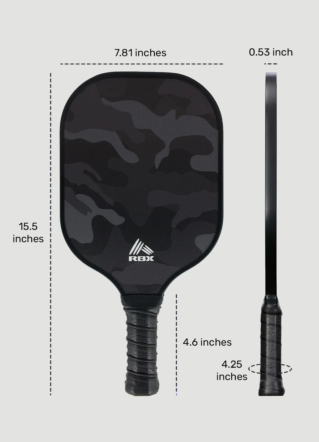 Camo Pickleball Paddle with Cover - Image 4