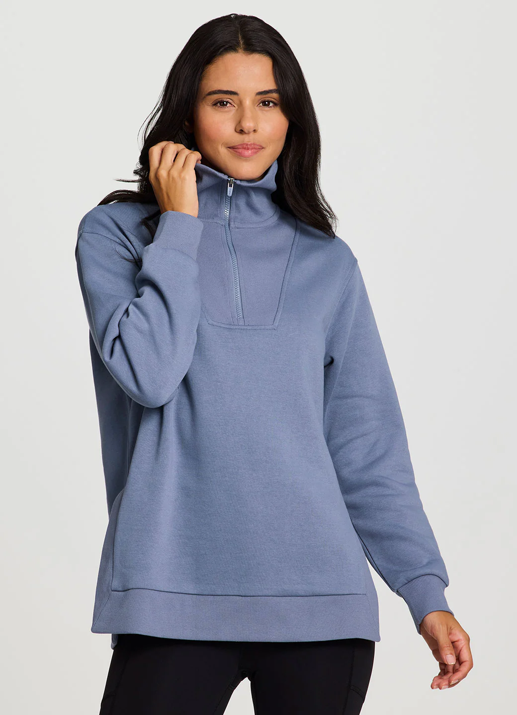 Downtown Fleece 1/4 Zip Tunic - Image 11