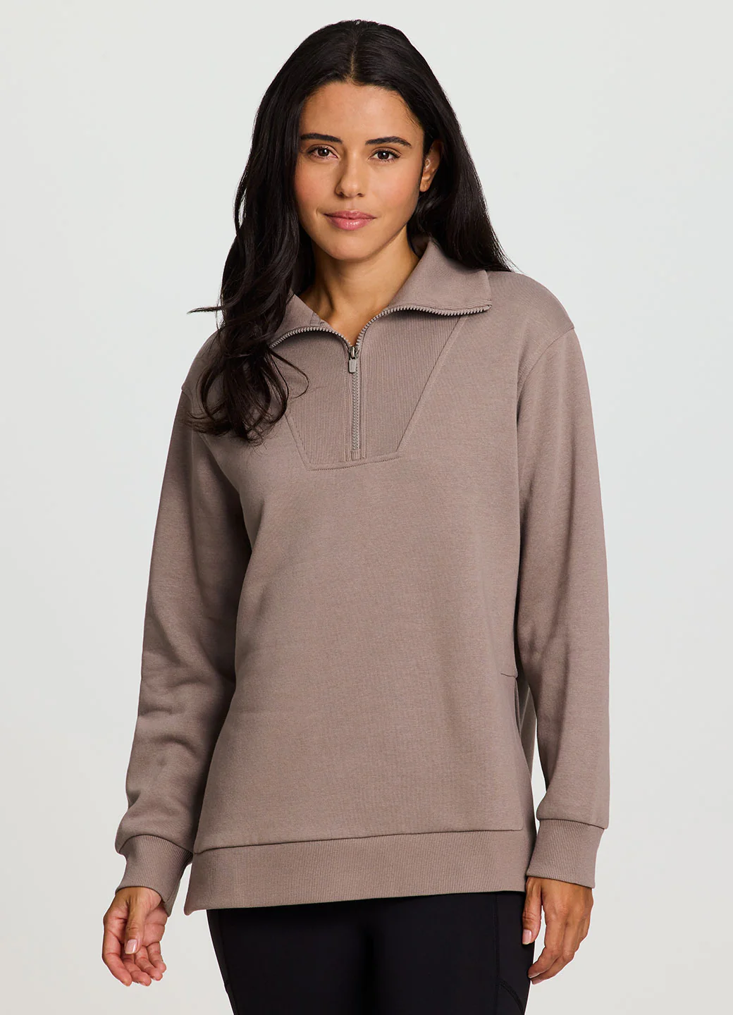 Downtown Fleece 1/4 Zip Tunic - Image 12