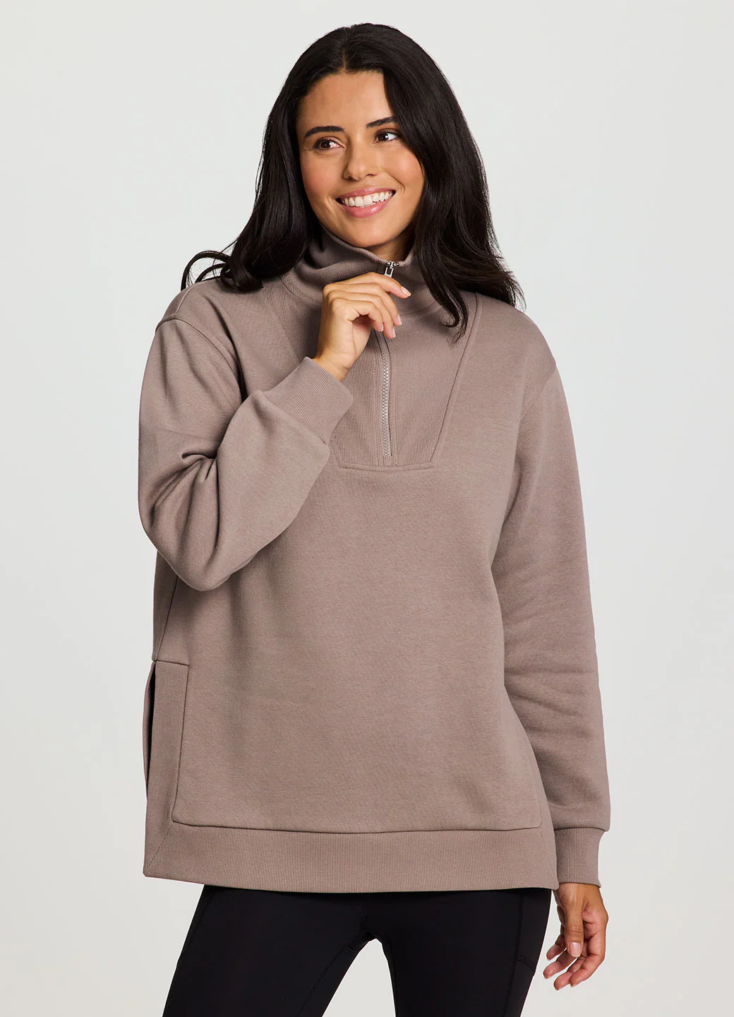 Downtown Fleece 1/4 Zip Tunic - Image 16