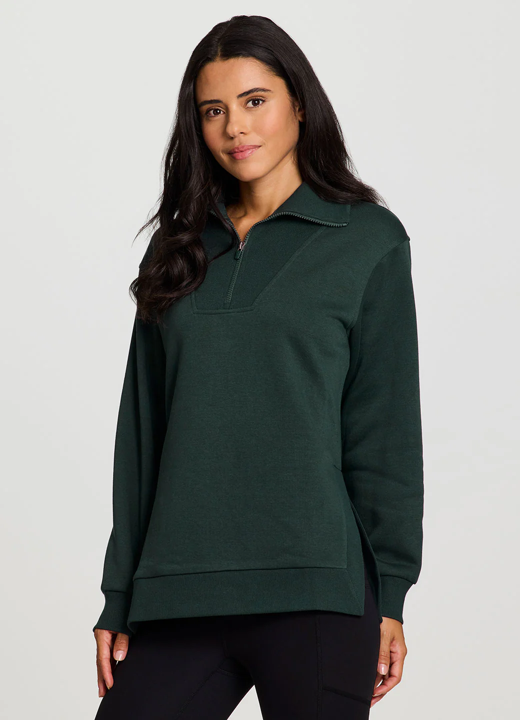 Downtown Fleece 1/4 Zip Tunic - Image 20