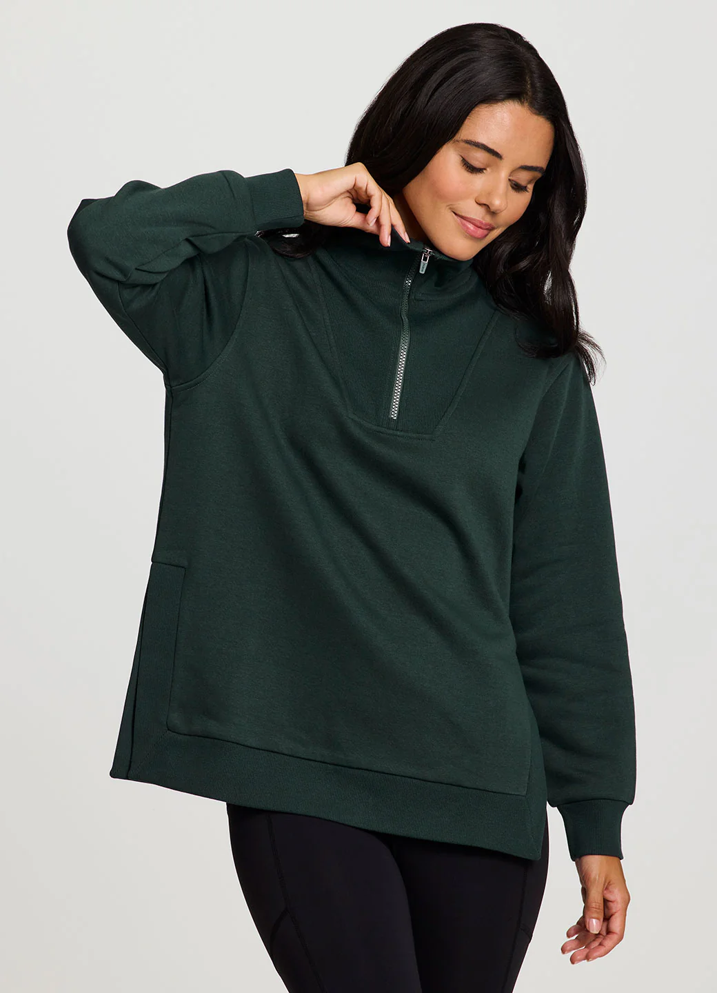 Downtown Fleece 1/4 Zip Tunic - Image 21