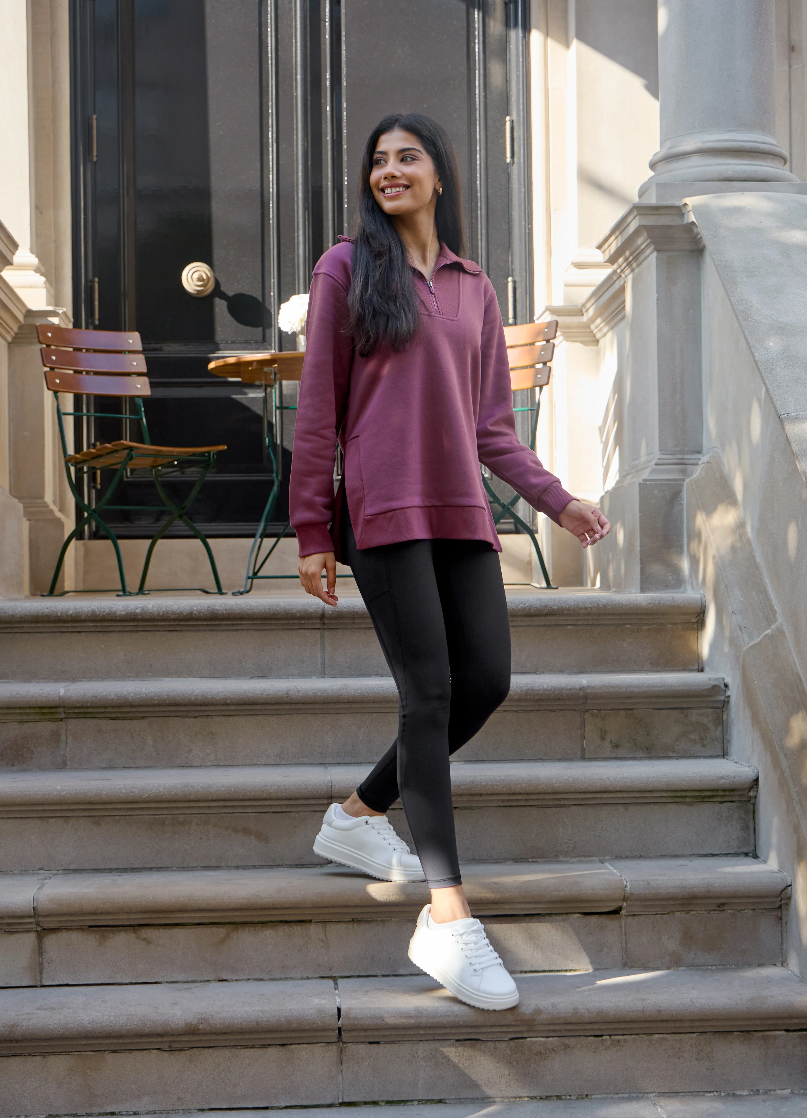 Downtown Fleece 1/4 Zip Tunic - Image 3