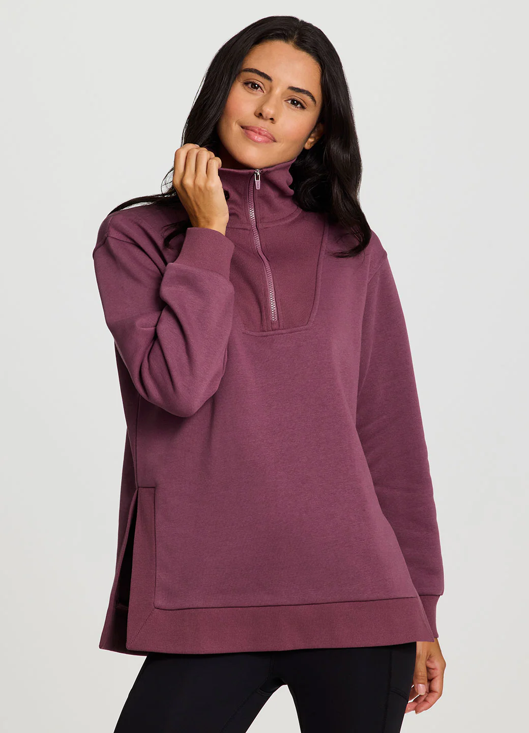 Downtown Fleece 1/4 Zip Tunic - Image 6