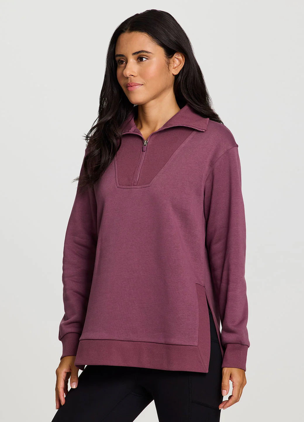 Downtown Fleece 1/4 Zip Tunic - Image 7