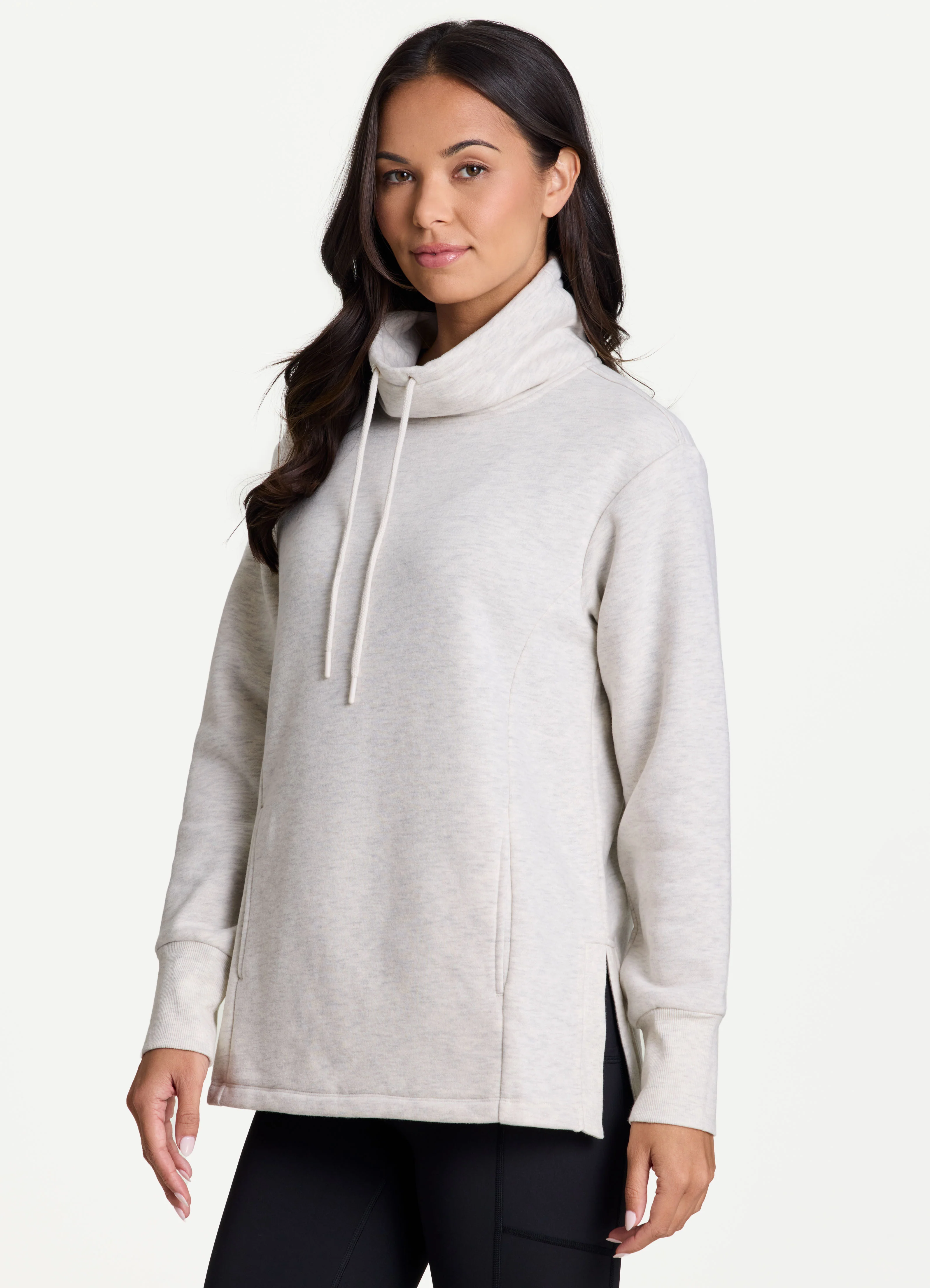 Downtown Fleece Cowl Neck Tunic - Image 10