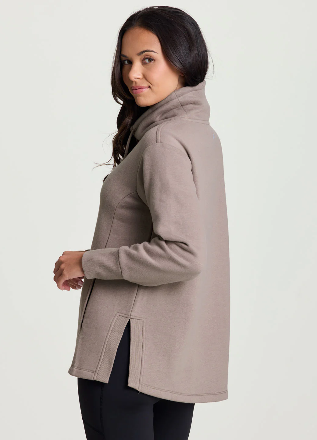 Downtown Fleece Cowl Neck Tunic - Image 15