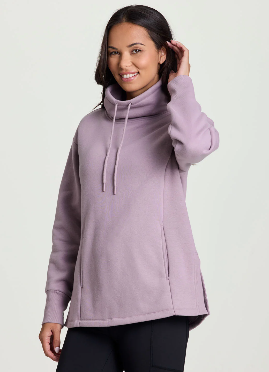 Downtown Fleece Cowl Neck Tunic - Image 16