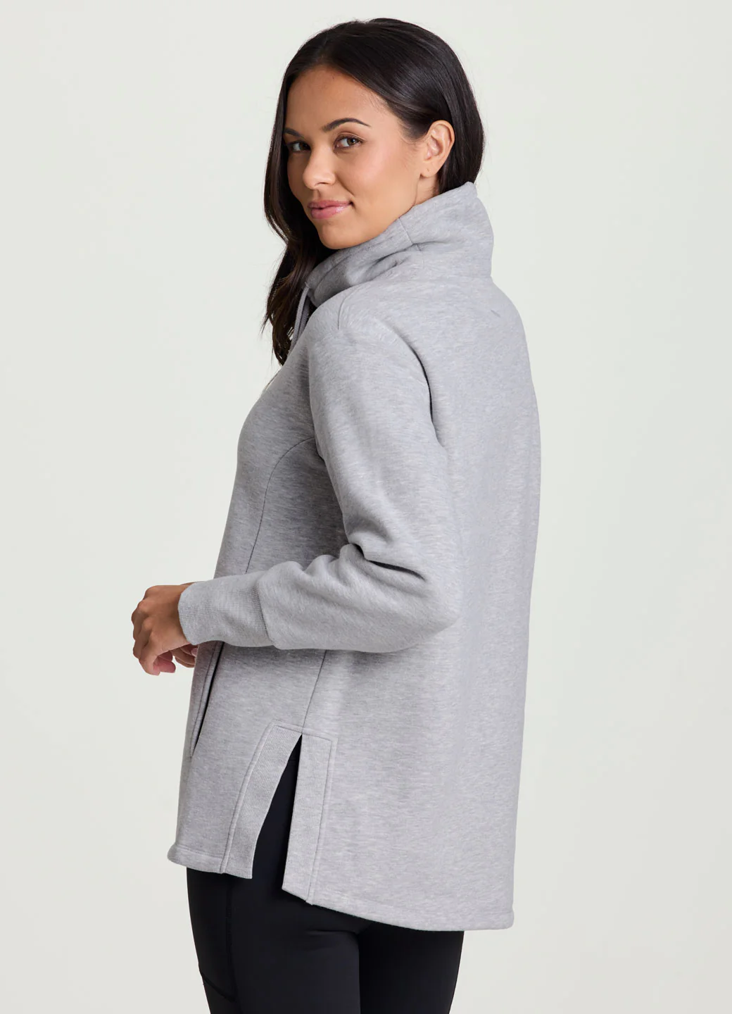Downtown Fleece Cowl Neck Tunic - Image 21