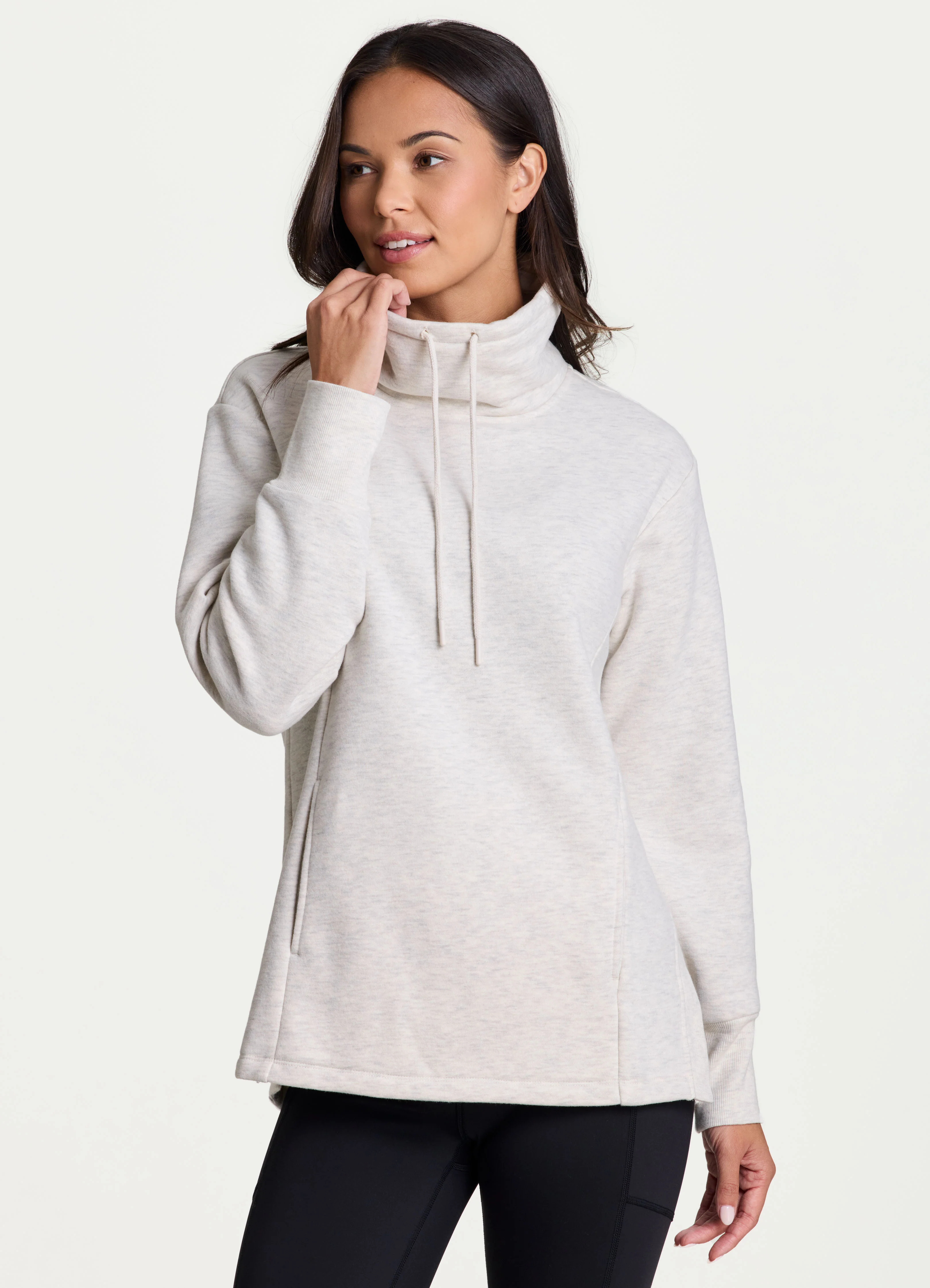 Downtown Fleece Cowl Neck Tunic - Image 5