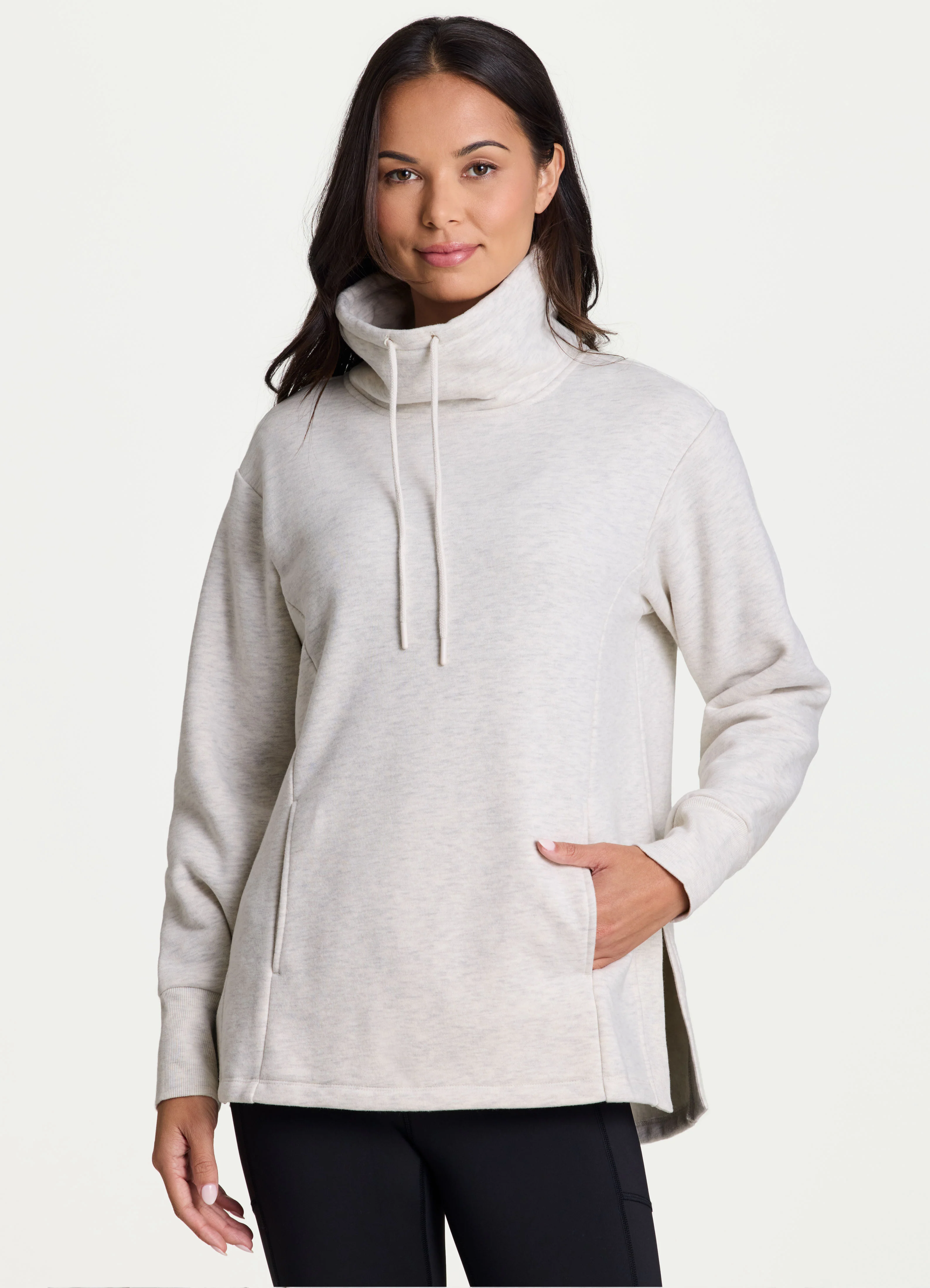 Downtown Fleece Cowl Neck Tunic - Image 9