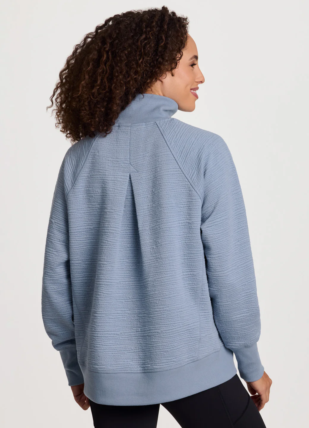 Easy Living Textured 1/4 Zip Pullover - Image 2