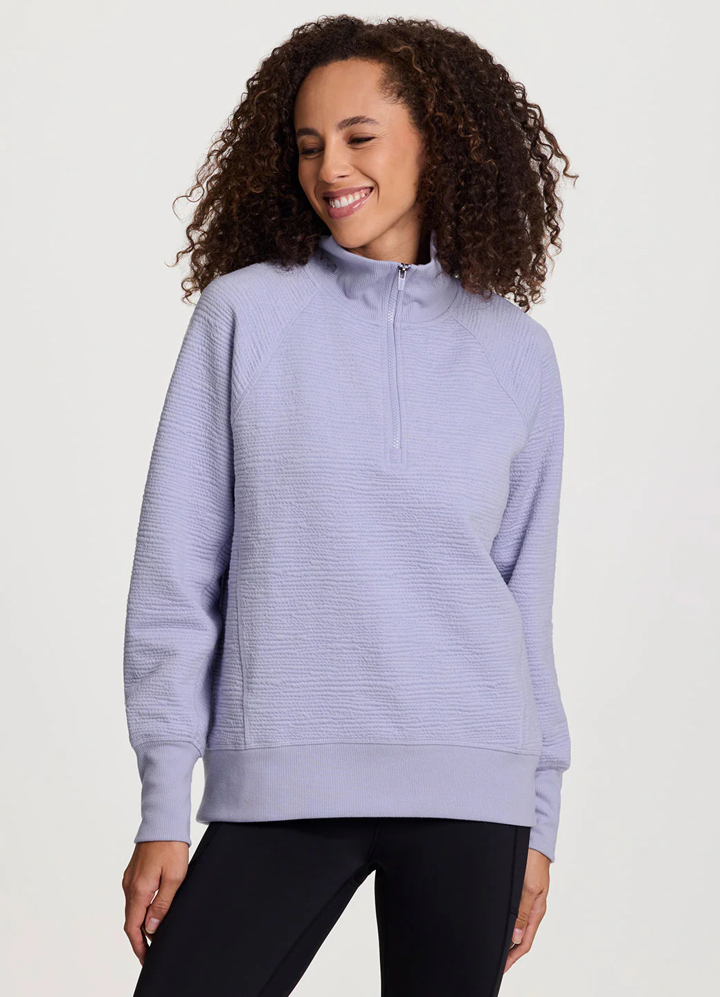 Easy Living Textured 1/4 Zip Pullover - Image 9