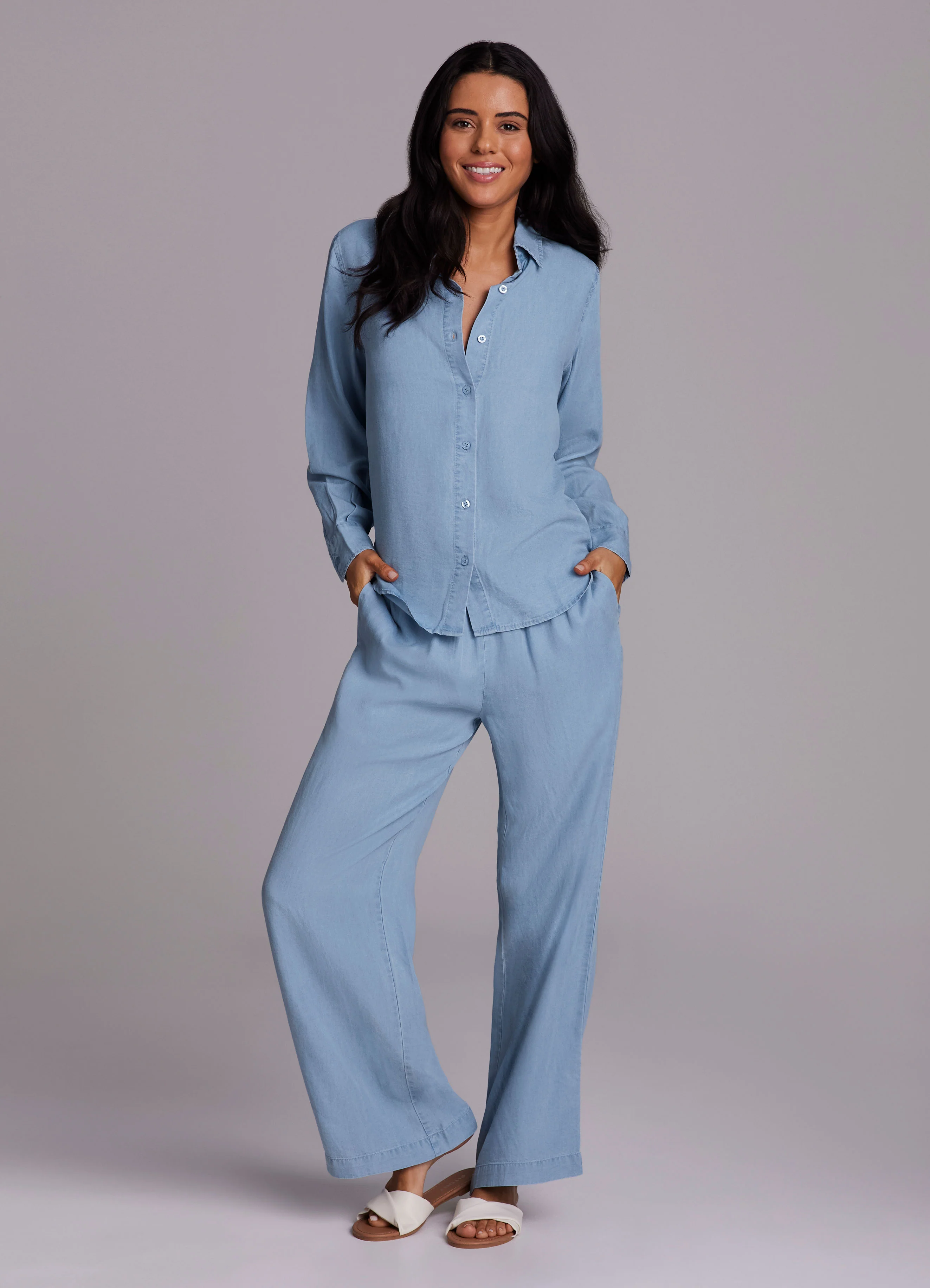 Everyday Chambray Drawstring Pant - Image 6