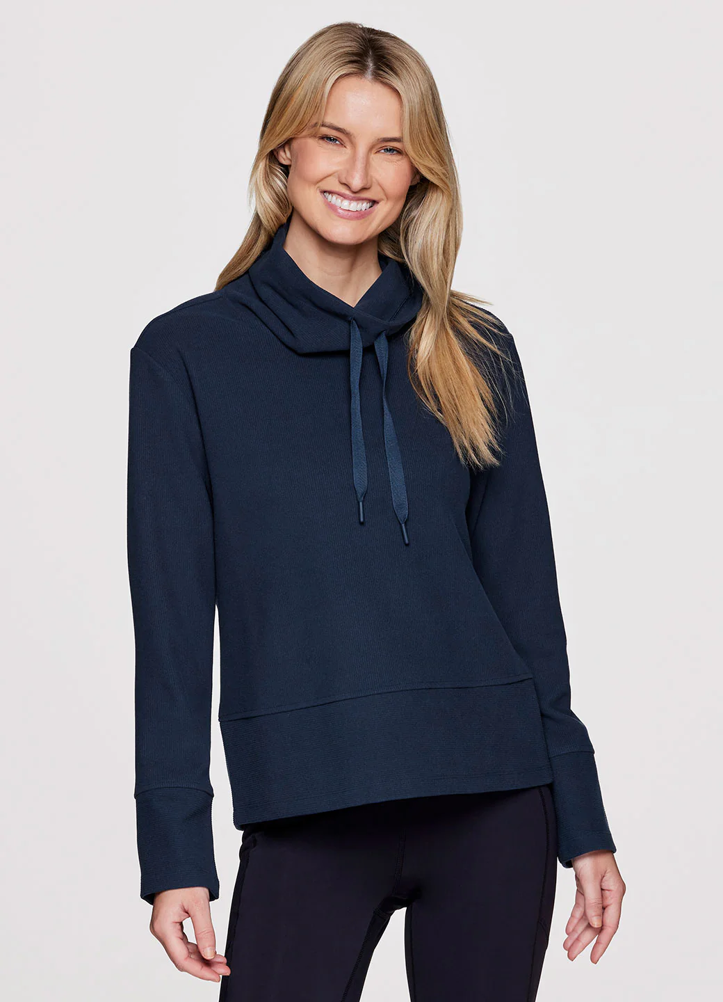 Faith Textured Fleece Cowl Neck Pullover - Image 11
