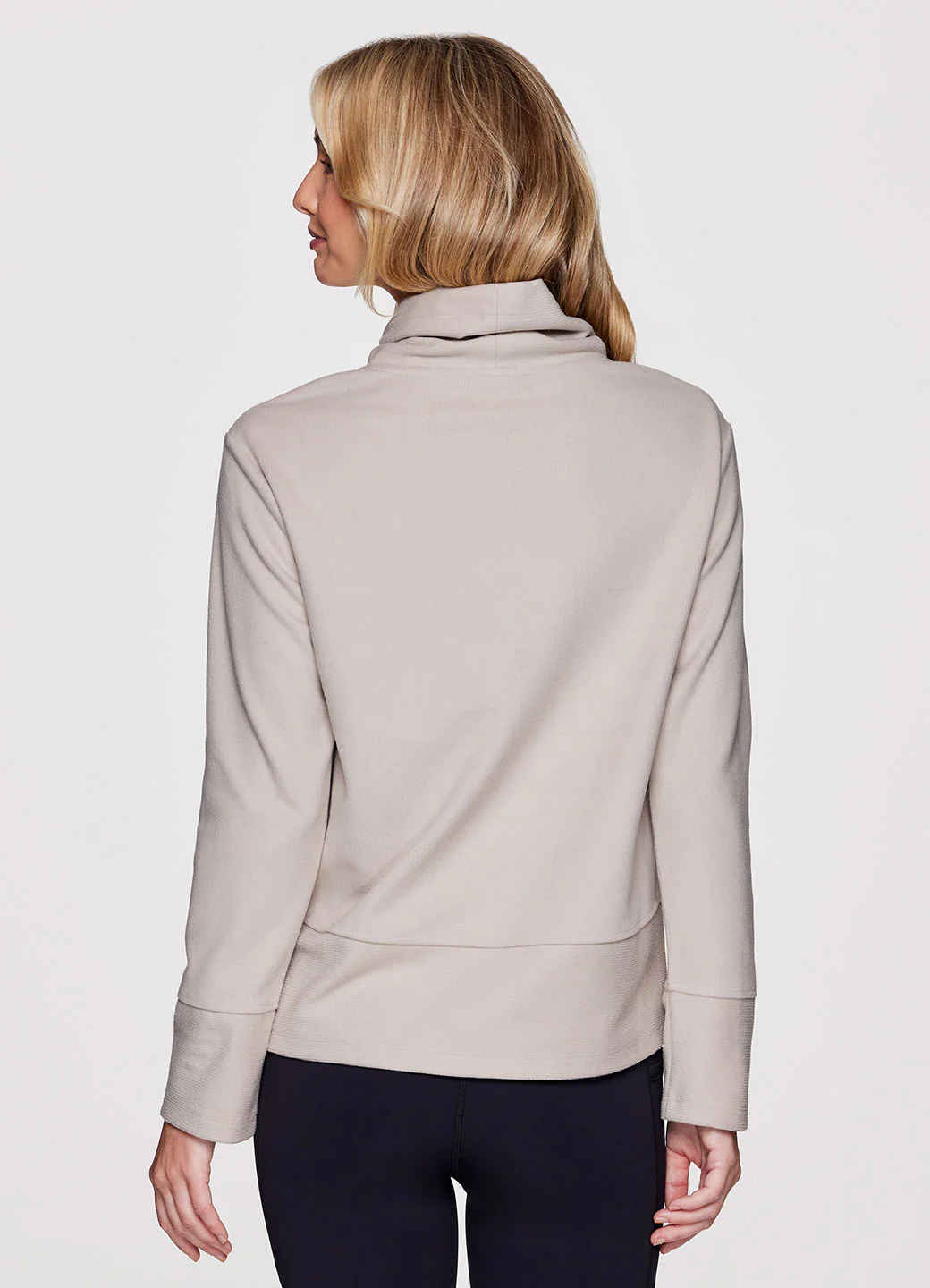 Faith Textured Fleece Cowl Neck Pullover - Image 7