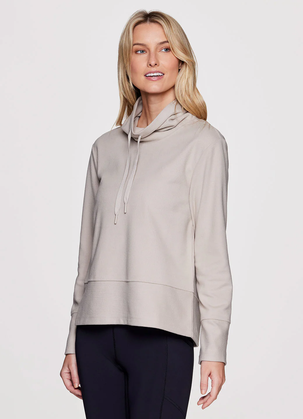 Faith Textured Fleece Cowl Neck Pullover - Image 8