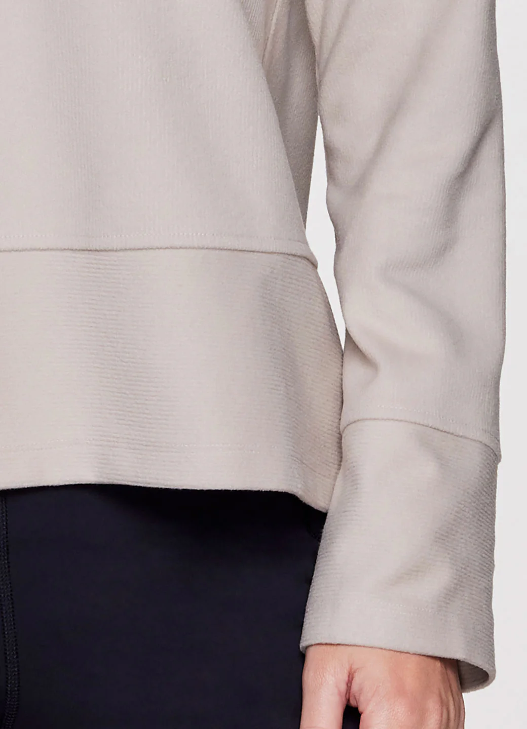 Faith Textured Fleece Cowl Neck Pullover - Image 9