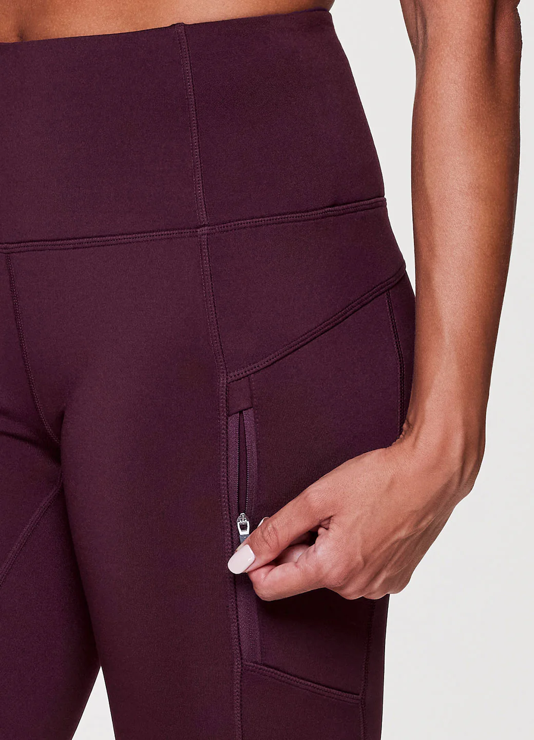 Fleece Lined Zip Pocket Legging - Image 26