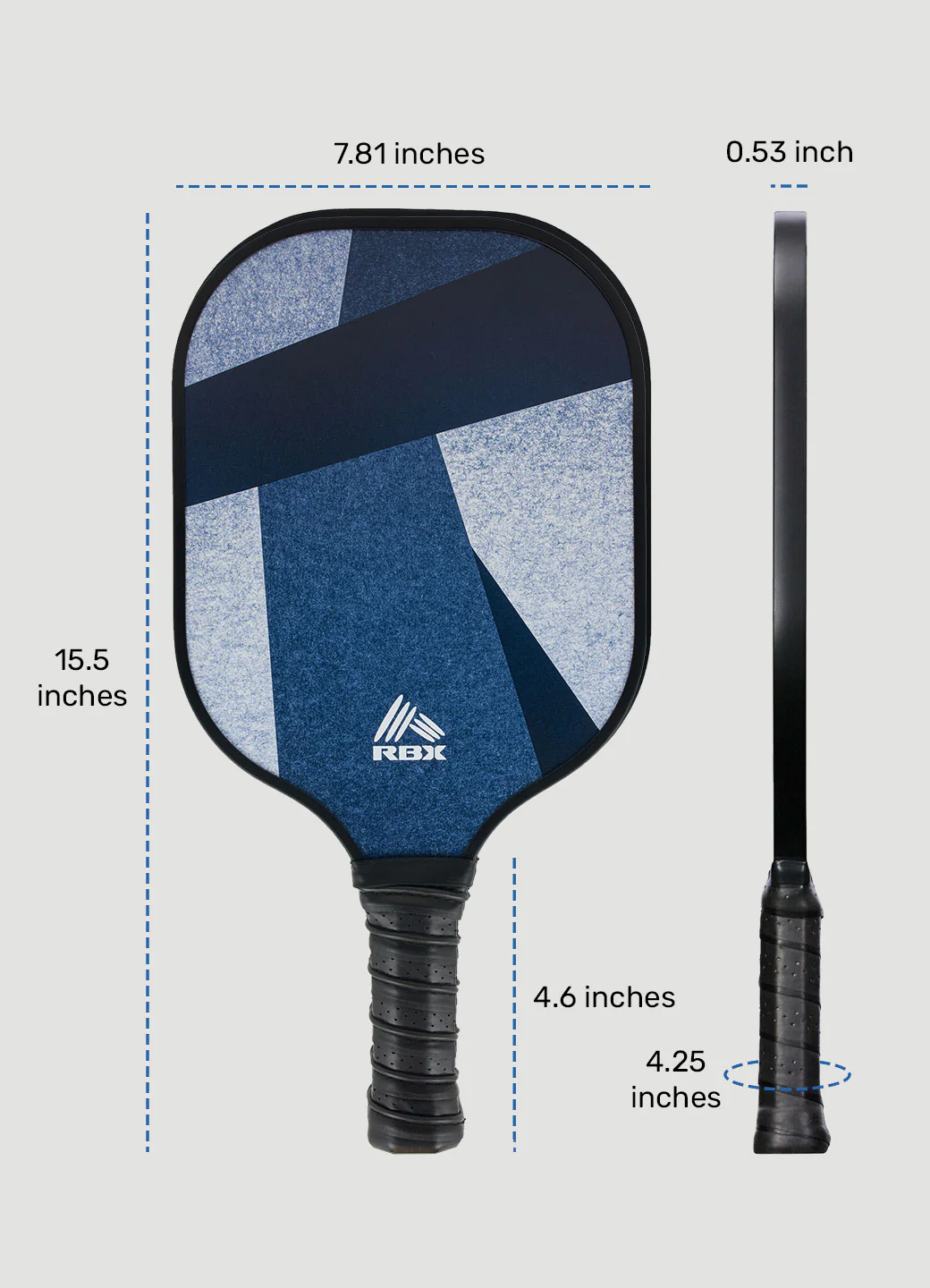 Geometric Pickleball Paddle with Cover - Image 4
