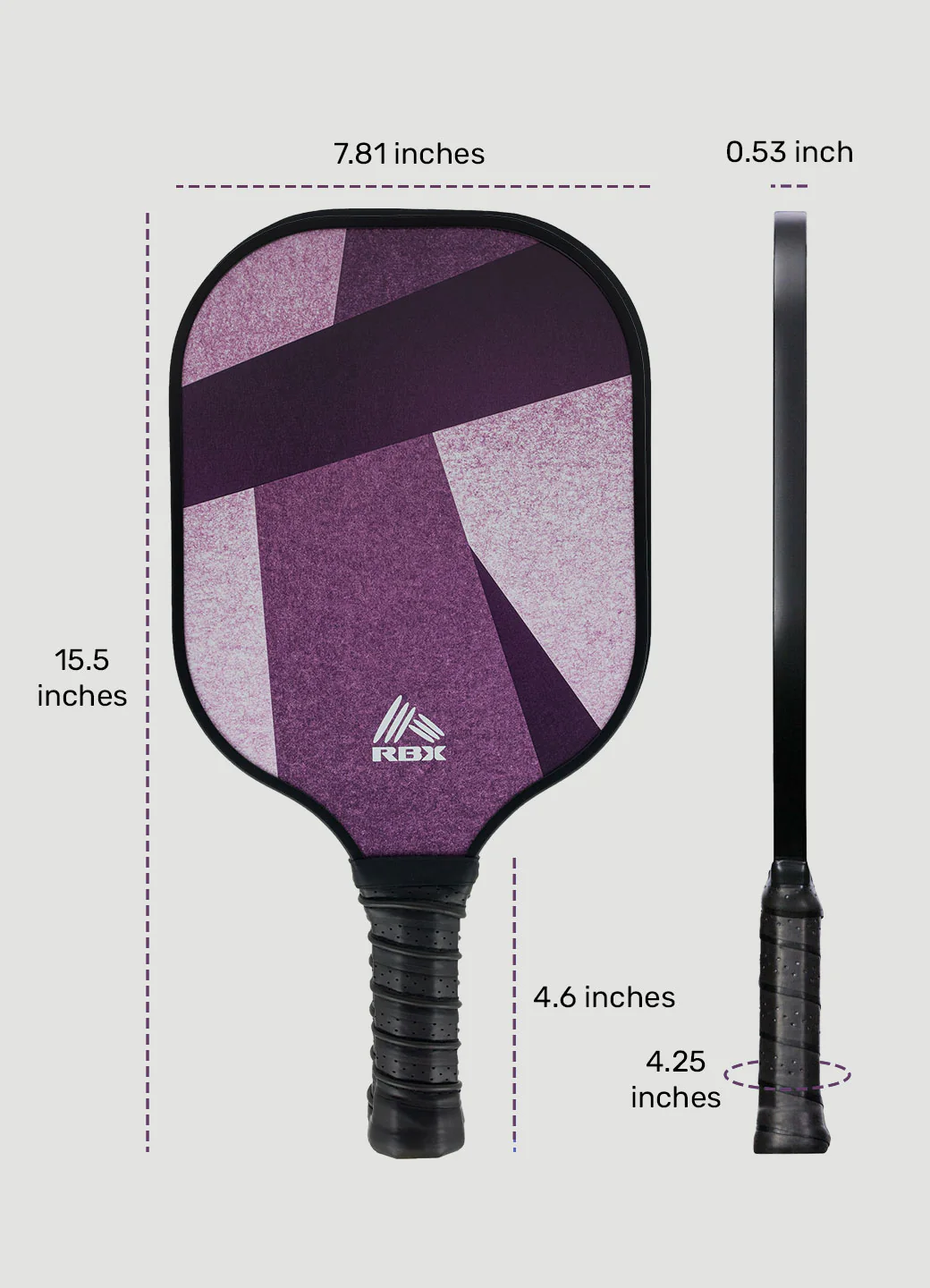Geometric Pickleball Paddle with Cover - Image 4