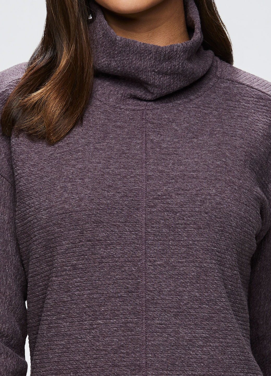 Hudson Textured Cowl Neck Tunic Sweatshirt - Image 20