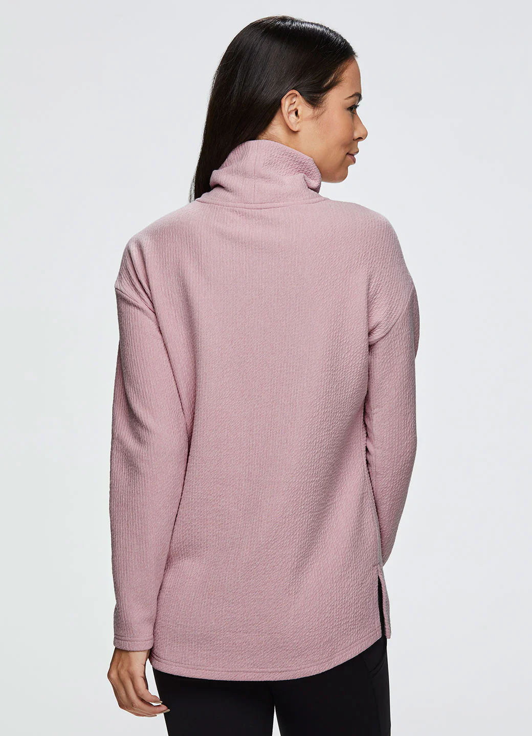 Hudson Textured Cowl Neck Tunic Sweatshirt - Image 7