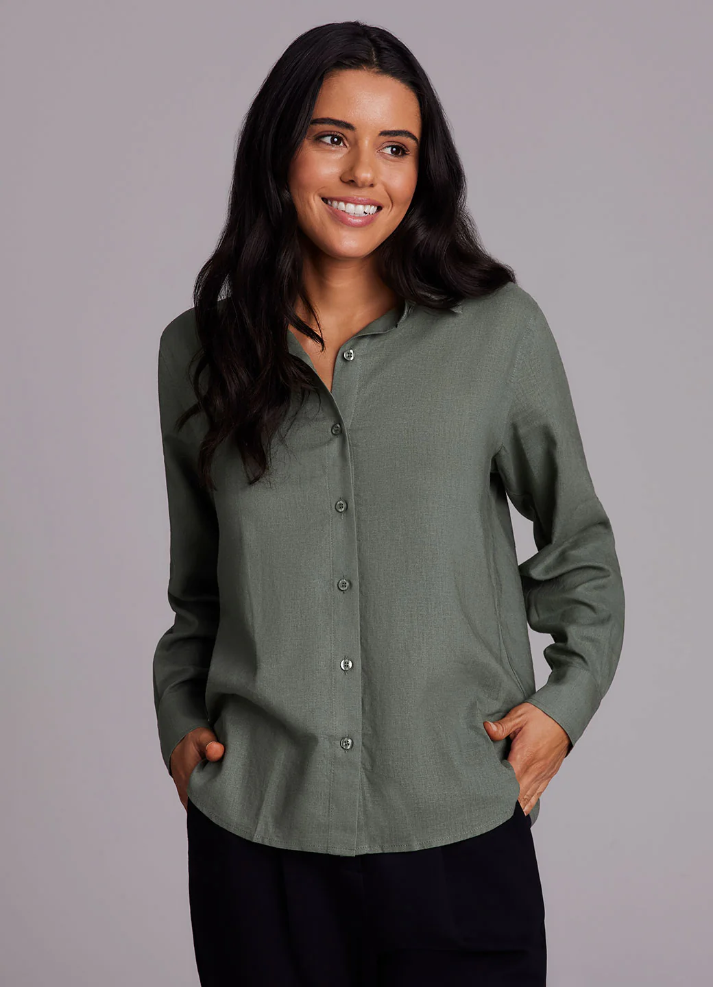 Laidback Linen Button Down Shirt - Image 11