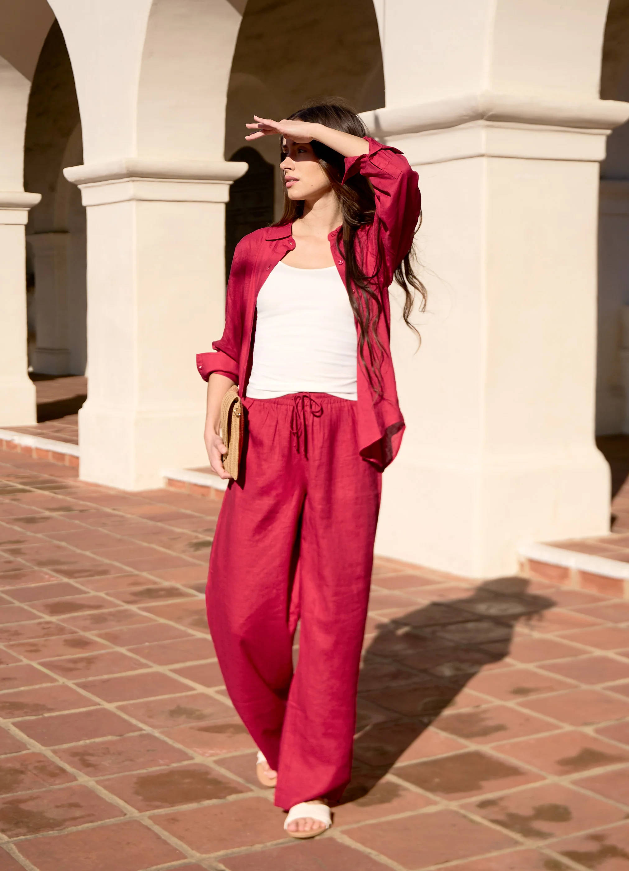 Laidback Linen Drawstring Trouser - Image 13