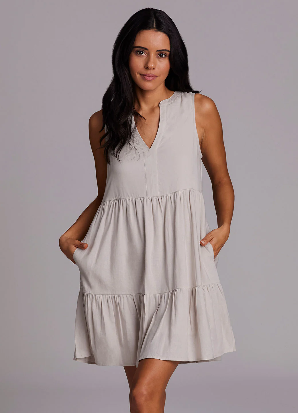 Laidback Linen Popover Dress - Image 10