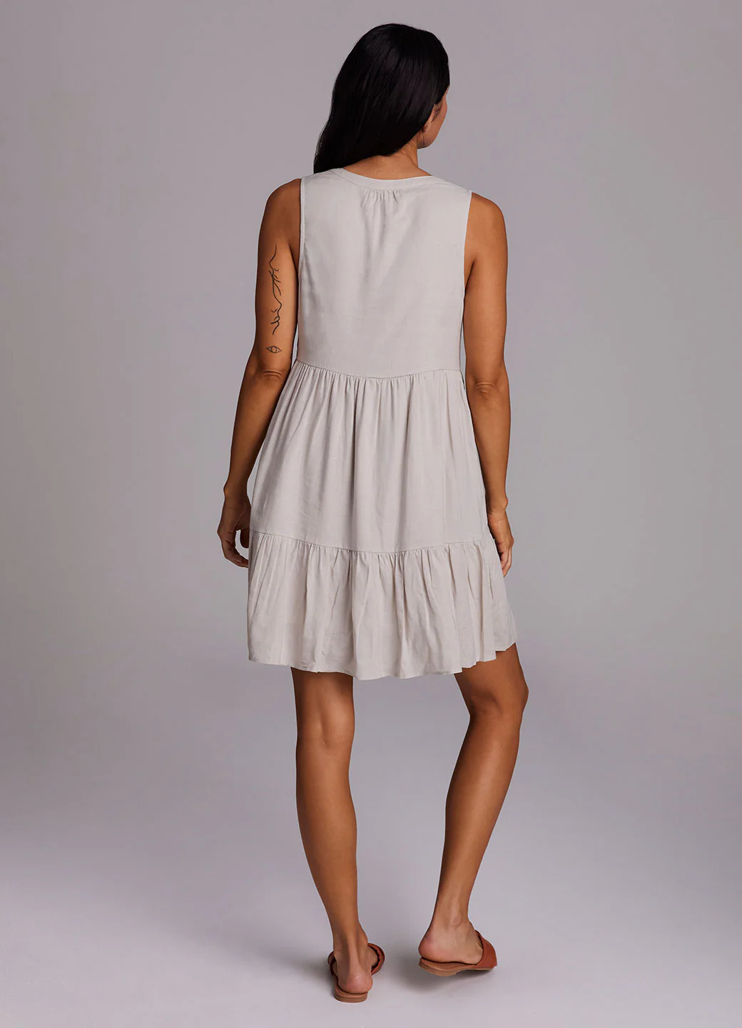 Laidback Linen Popover Dress - Image 12