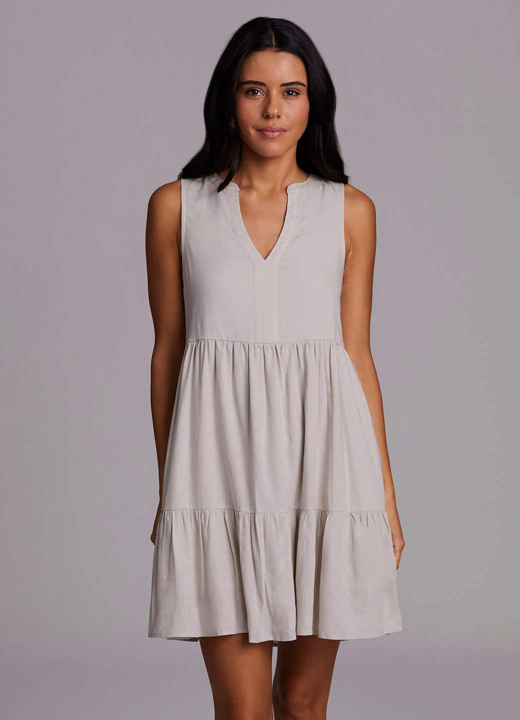 Laidback Linen Popover Dress - Image 13