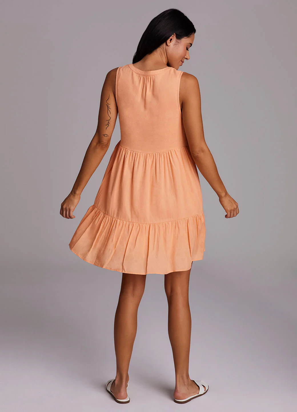 Laidback Linen Popover Dress - Image 15
