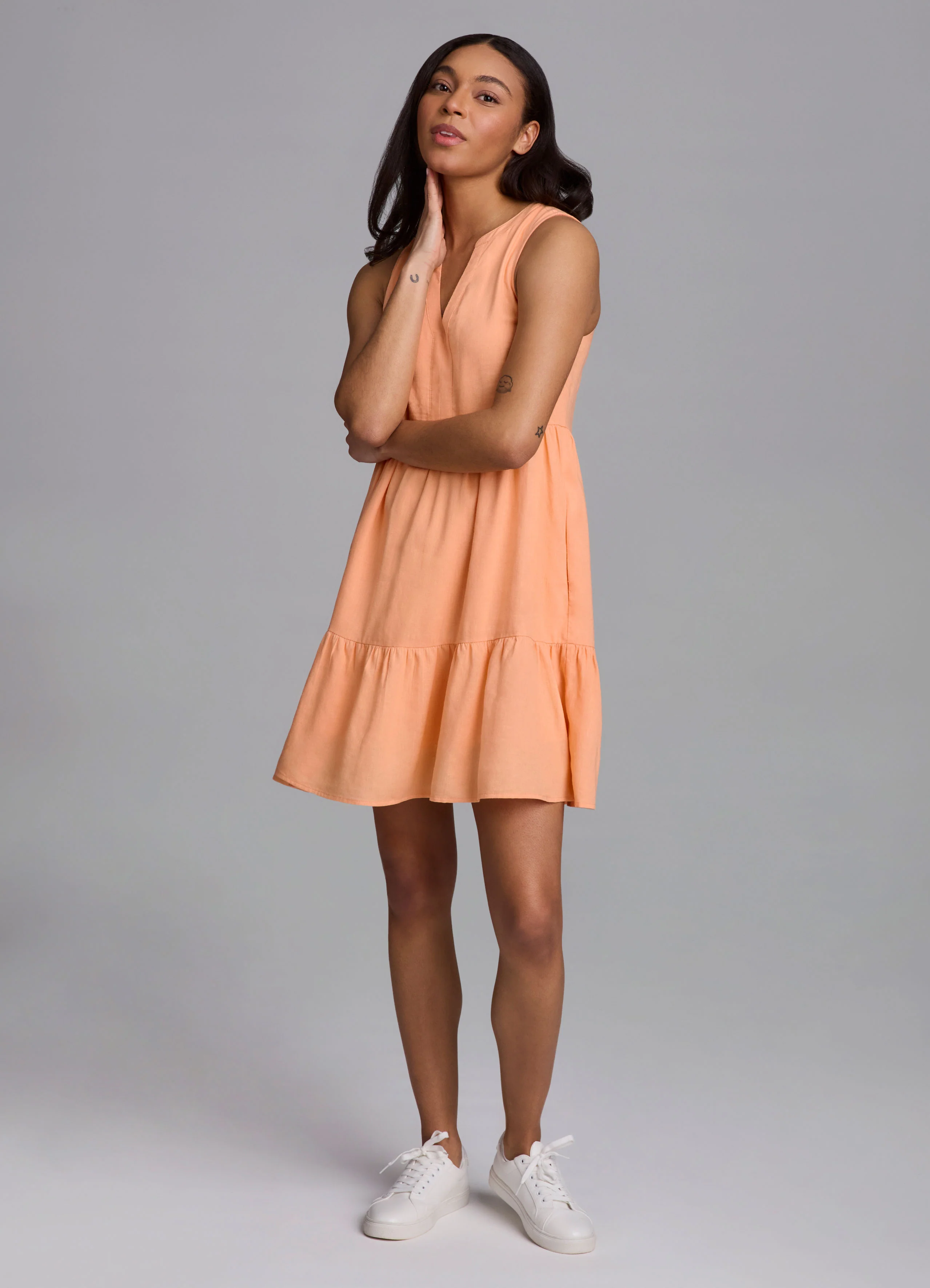 Laidback Linen Popover Dress - Image 18