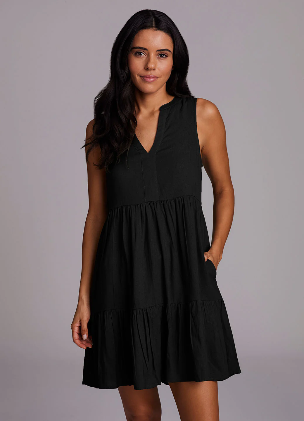 Laidback Linen Popover Dress - Image 3