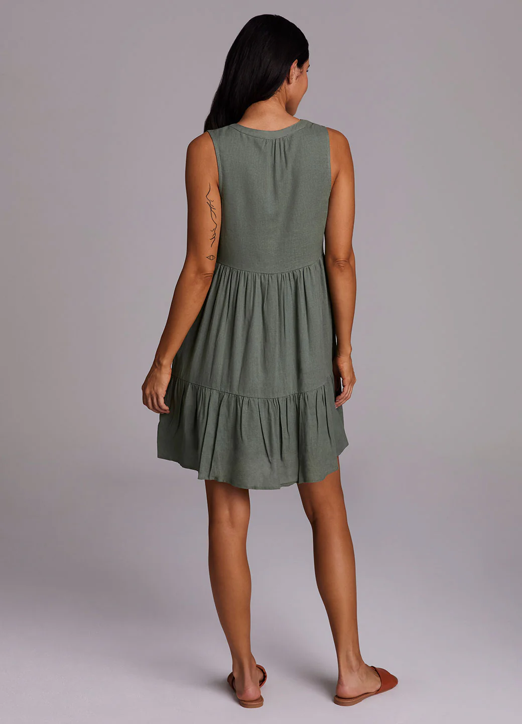 Laidback Linen Popover Dress - Image 8
