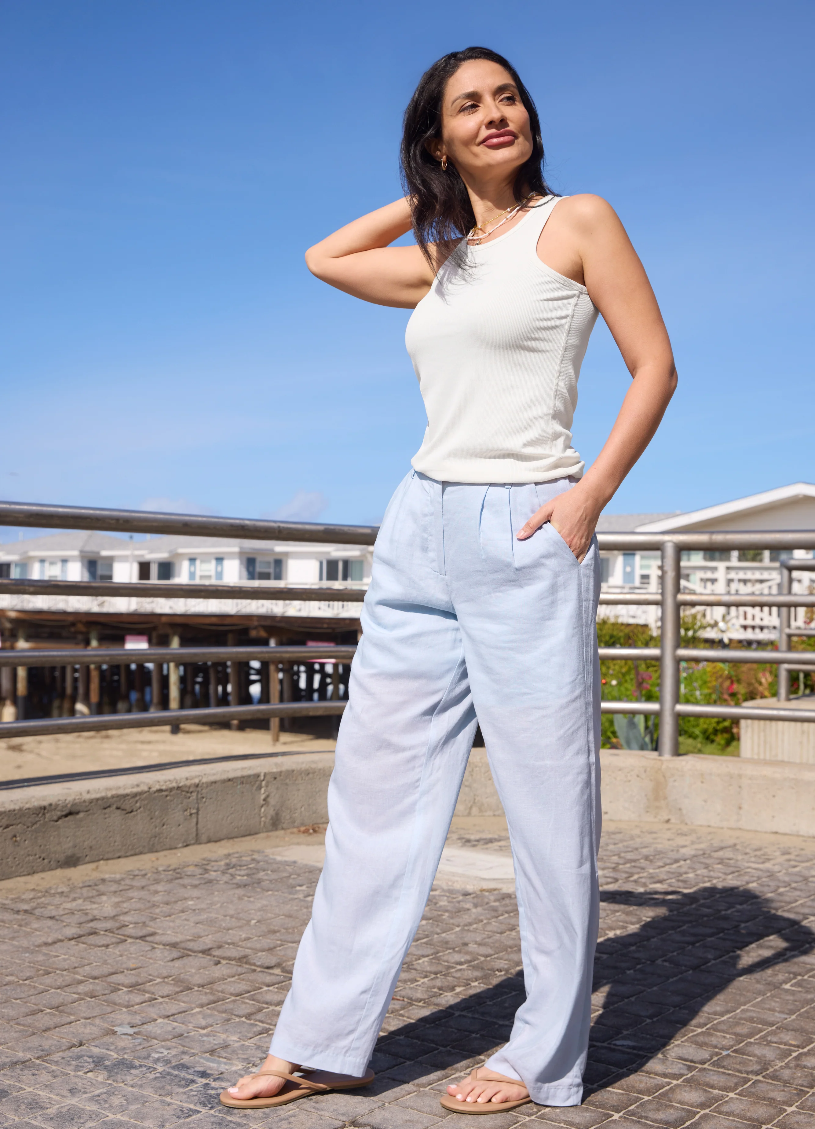 Laidback Linen Trouser Pant - Image 14