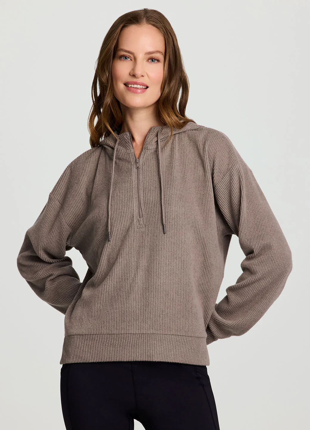 Laidback Ribbed Hoodie - Image 3