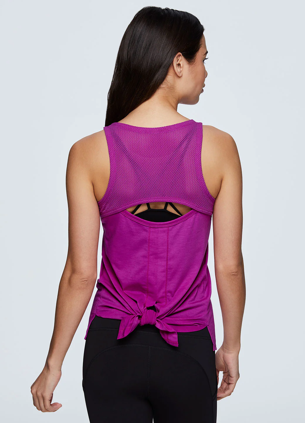 Lumen Mesh Cut Back Tie Tank - Image 11