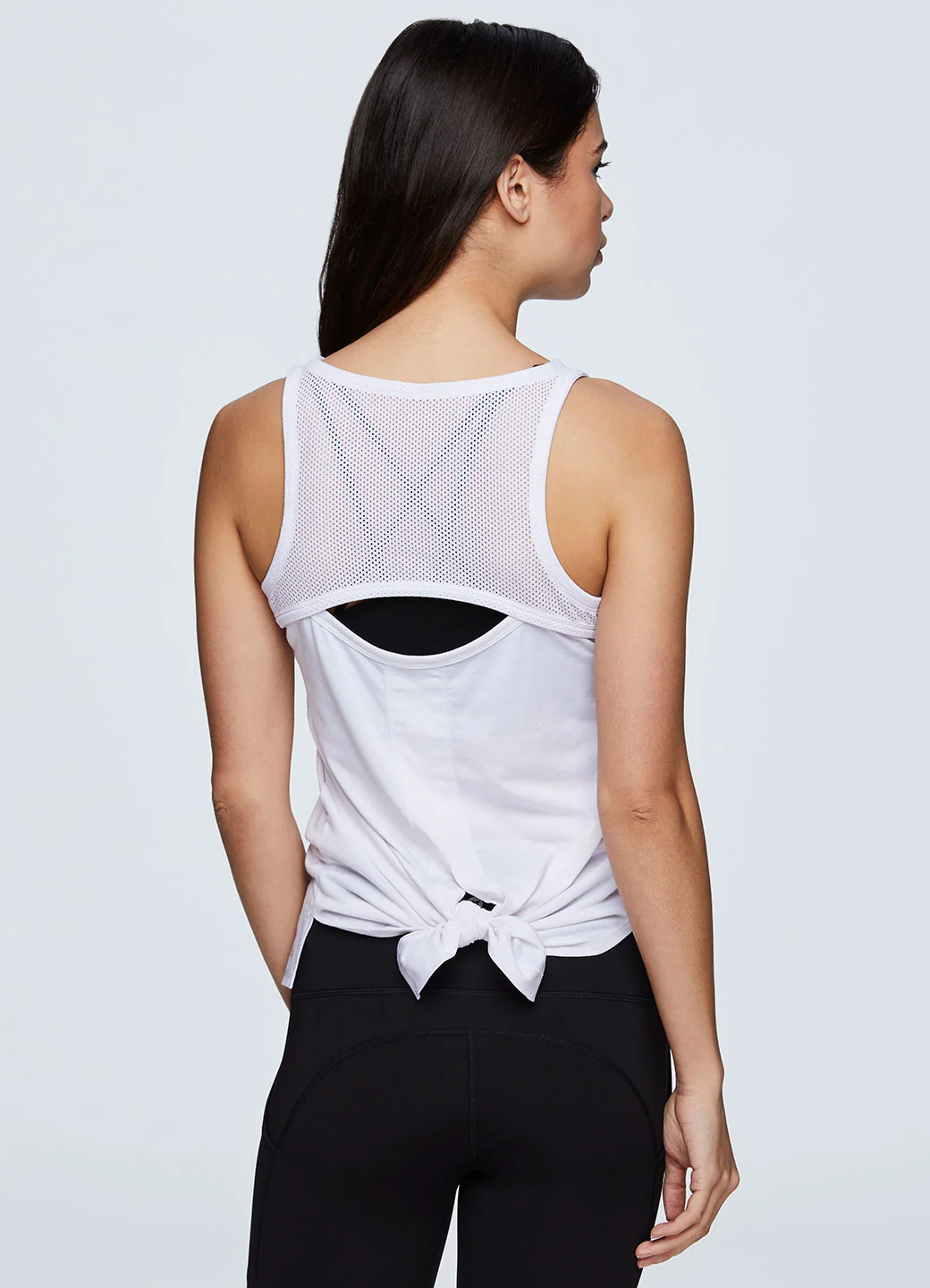Lumen Mesh Cut Back Tie Tank - Image 6