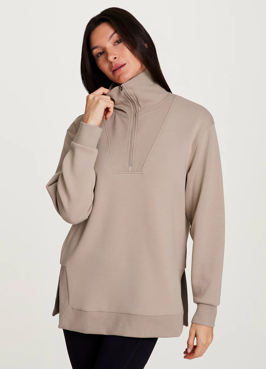 LuxeSoft 1/4 Zip Tunic - Image 6