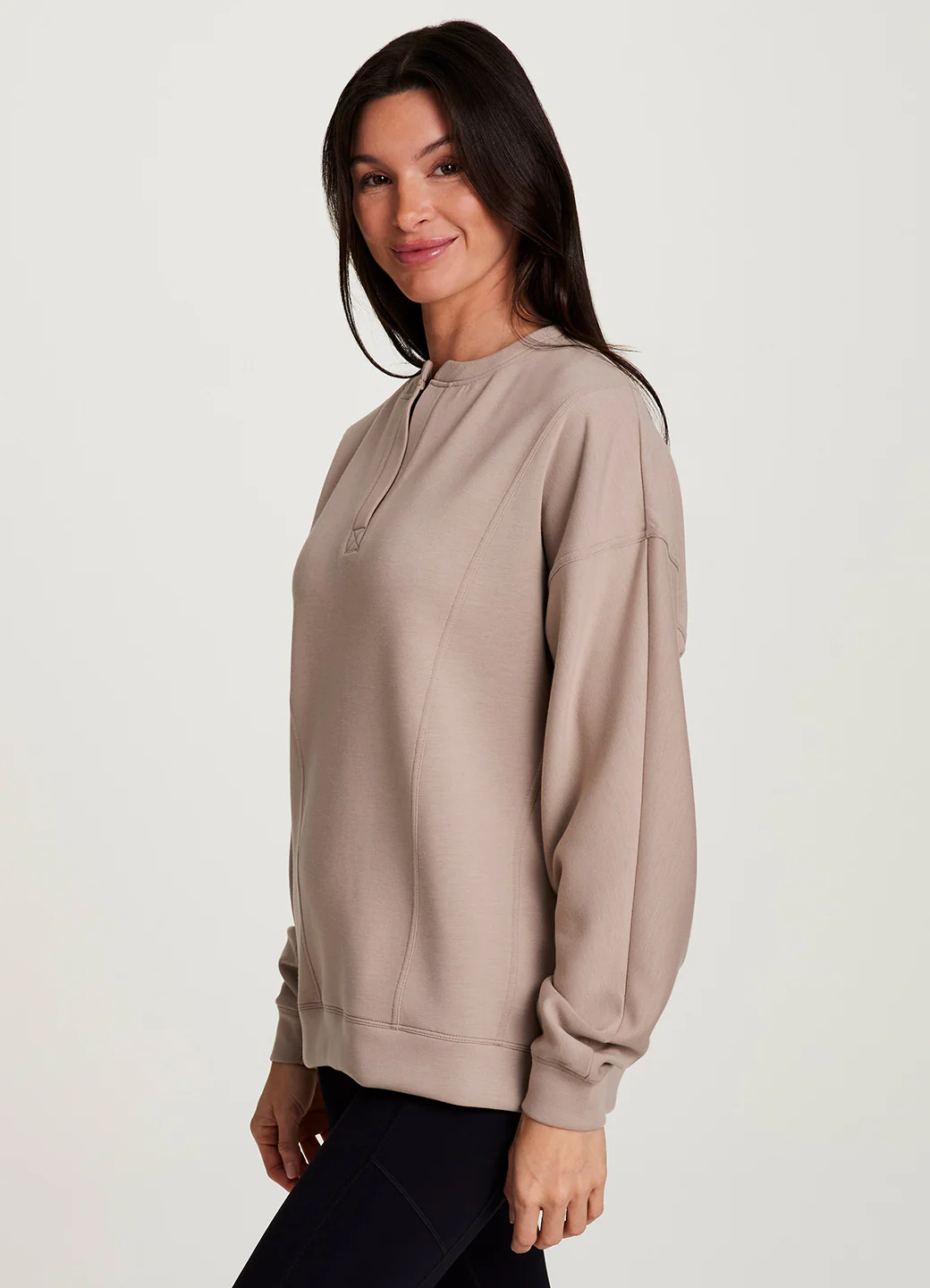 LuxeSoft Henley Pullover - Image 6