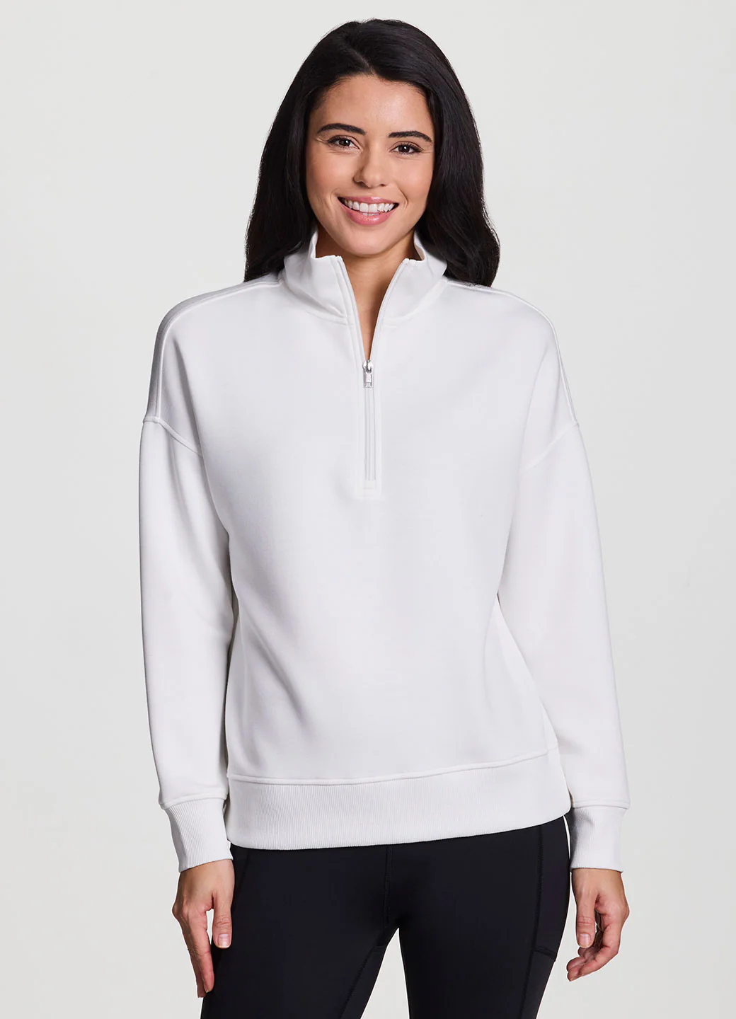 LuxeSoft Mock Neck Quarter Zip - Image 5