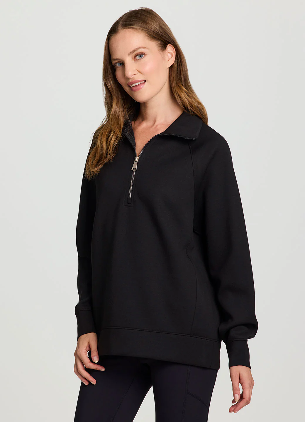 LuxeSoft Oversized Half Zip Pullover - Image 9
