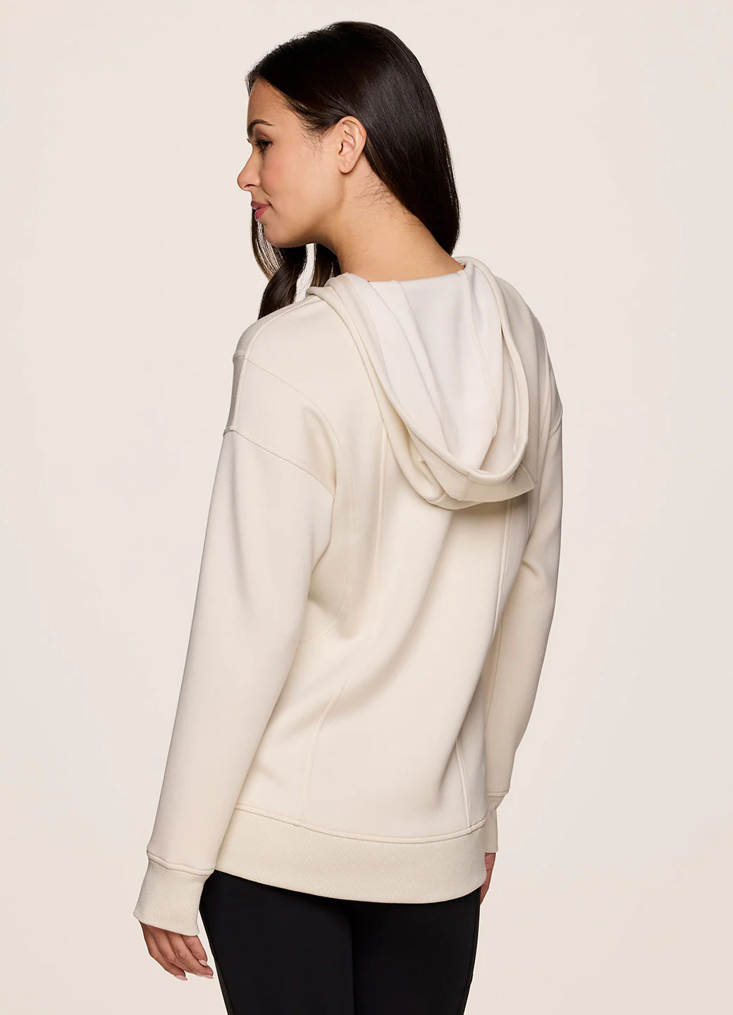 LuxeSoft V-Neck Hoodie - Image 3