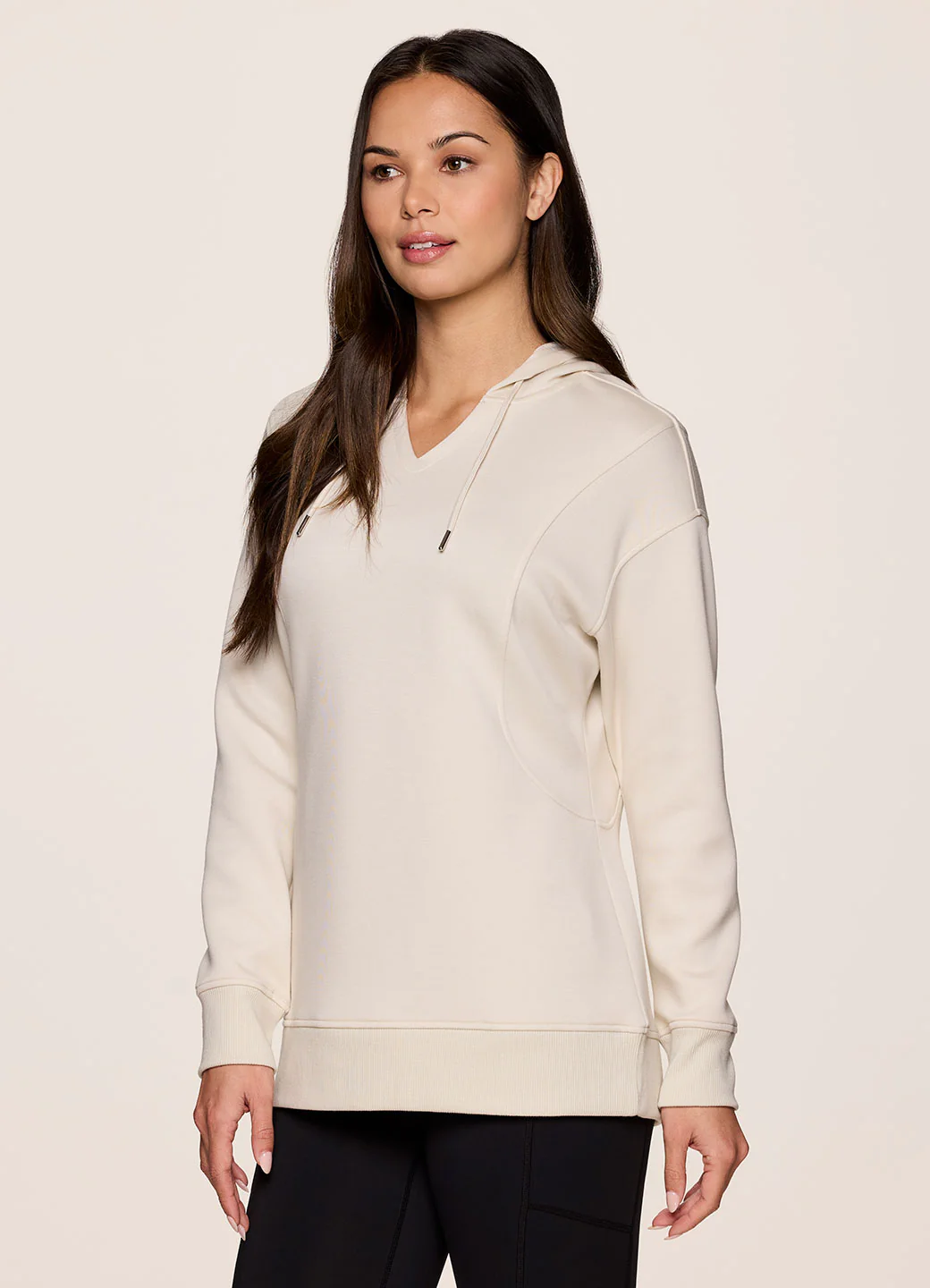 LuxeSoft V-Neck Hoodie - Image 4
