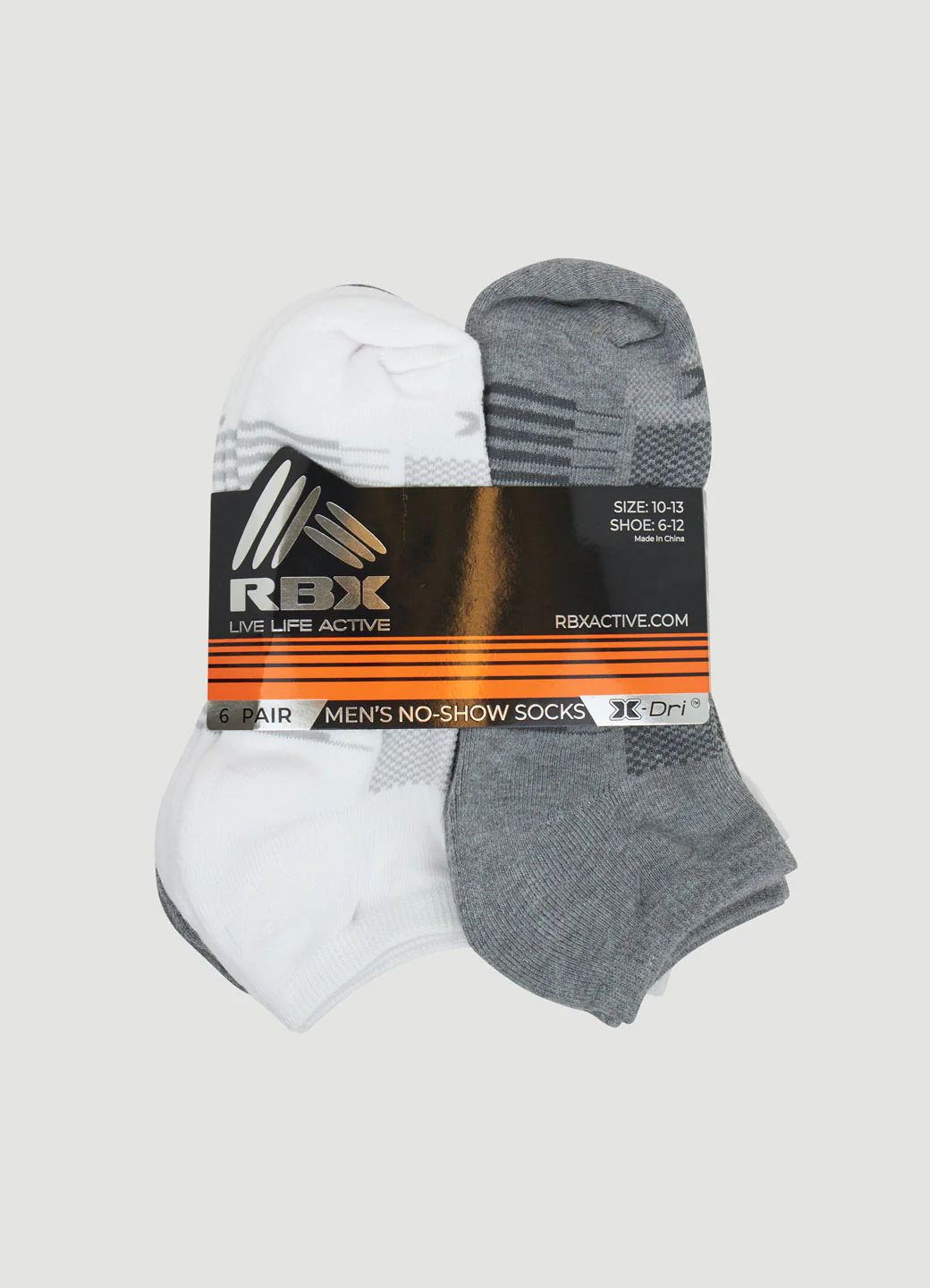 Men's 6-Pack No Show Socks - Image 10