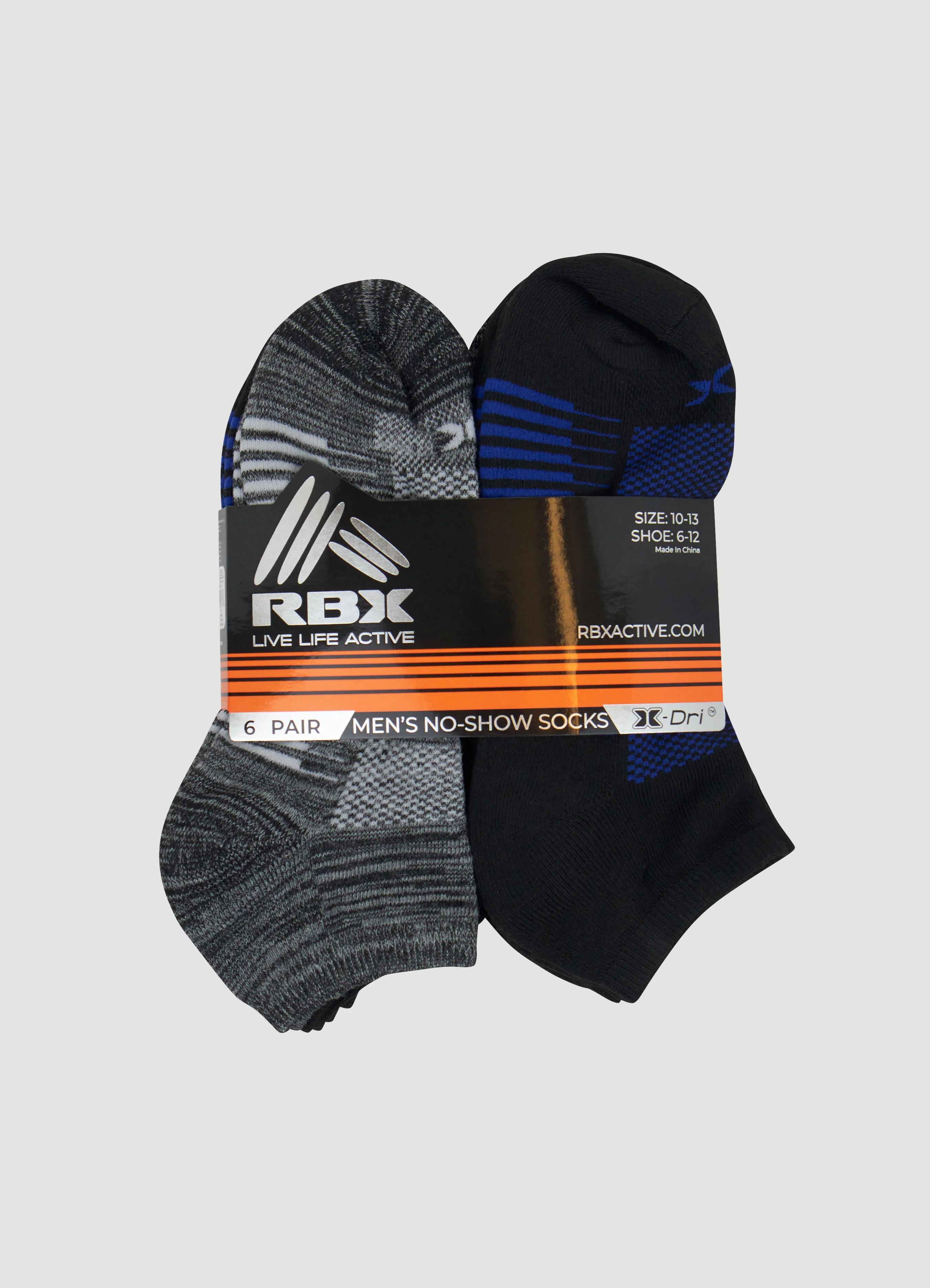 Men's 6-Pack No Show Socks - Image 5