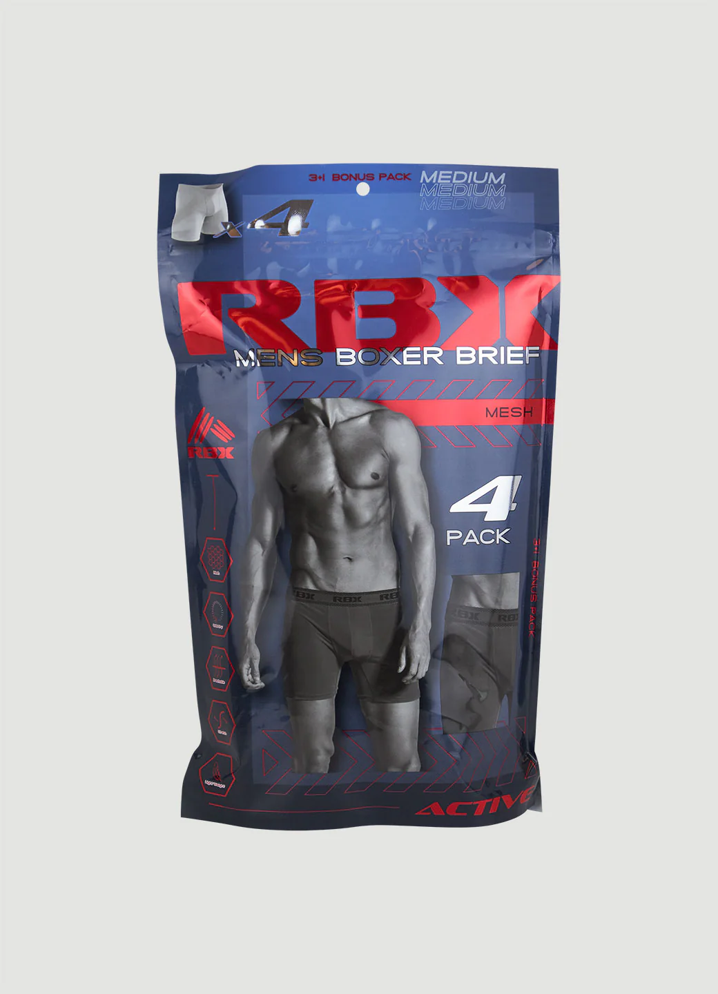 Men's Performance Mesh Boxer Briefs 4-Pack - Image 6